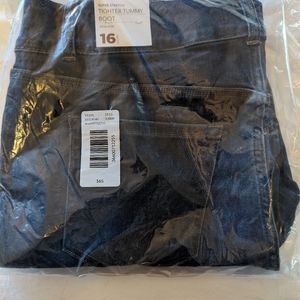 Lane Bryant Tighter Tummy Boot Jeans 16S